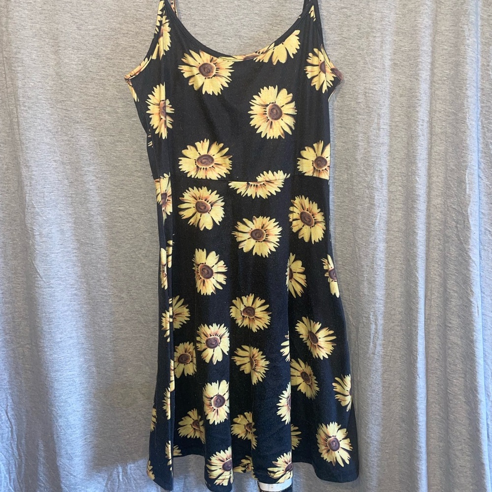 Sunflower Print Dress